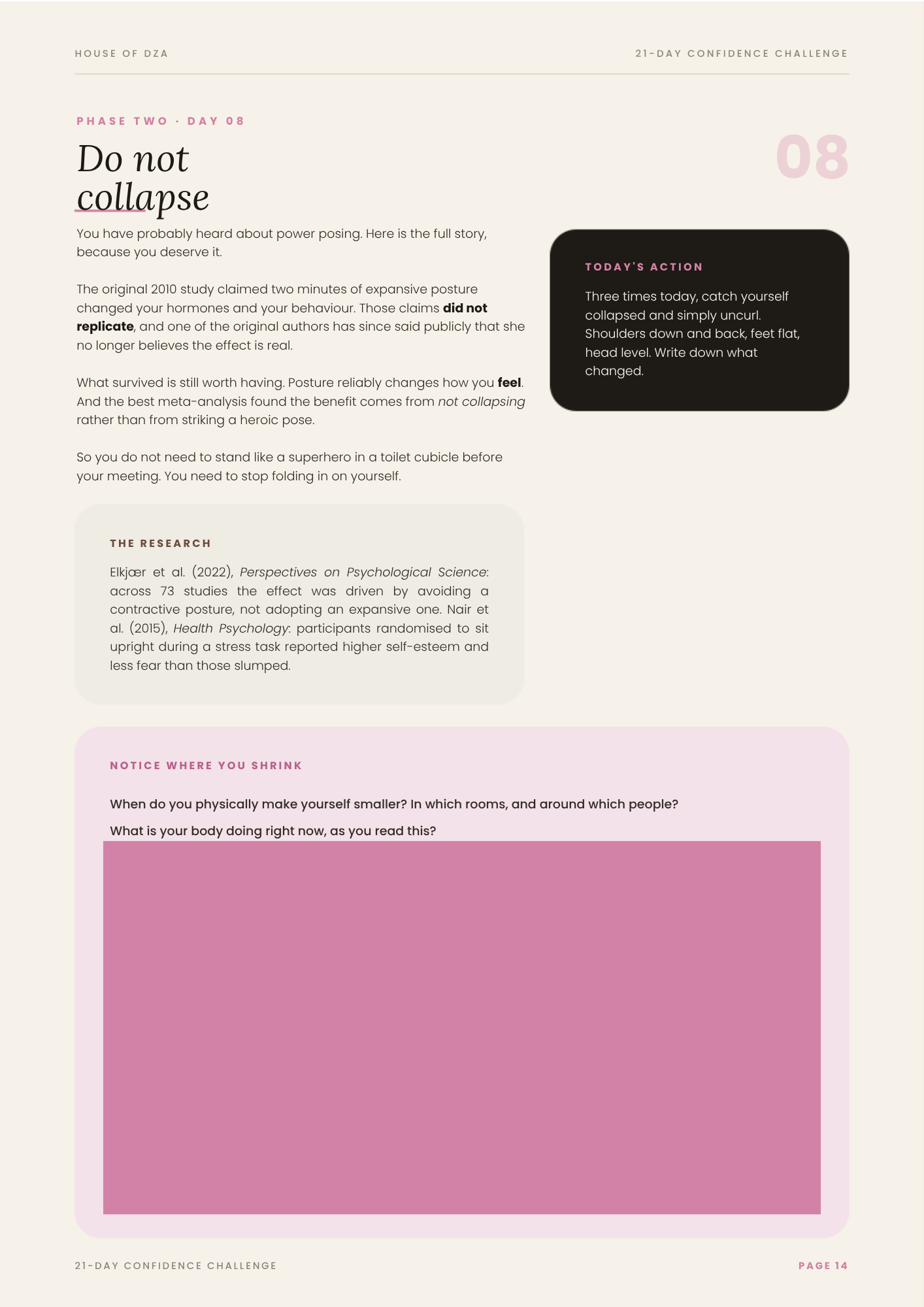 21-Day Confidence Challenge Workbook
