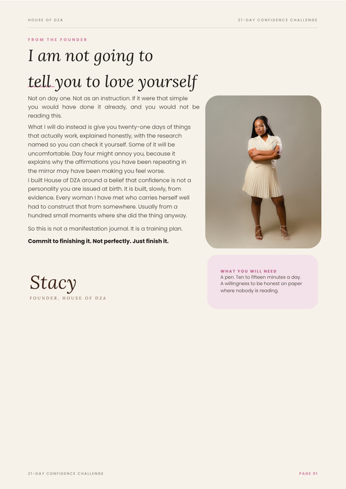 21-Day Confidence Challenge Workbook