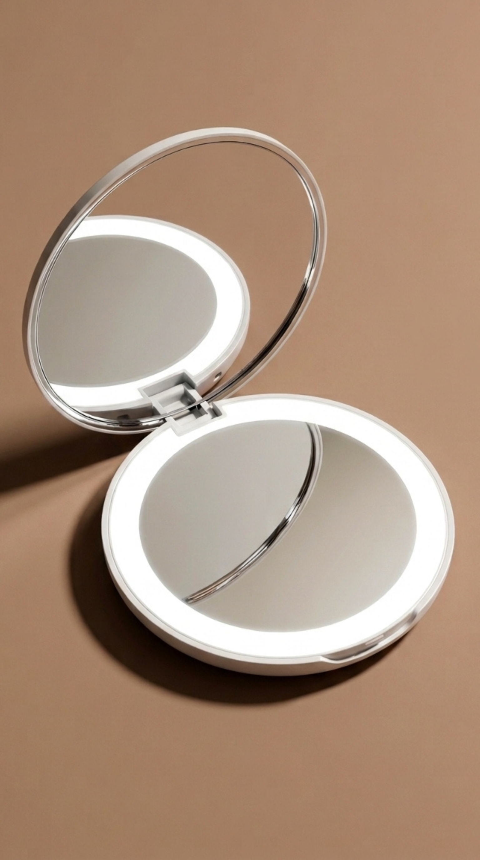 Lumière LED Pocket Mirror with 2x Magnification